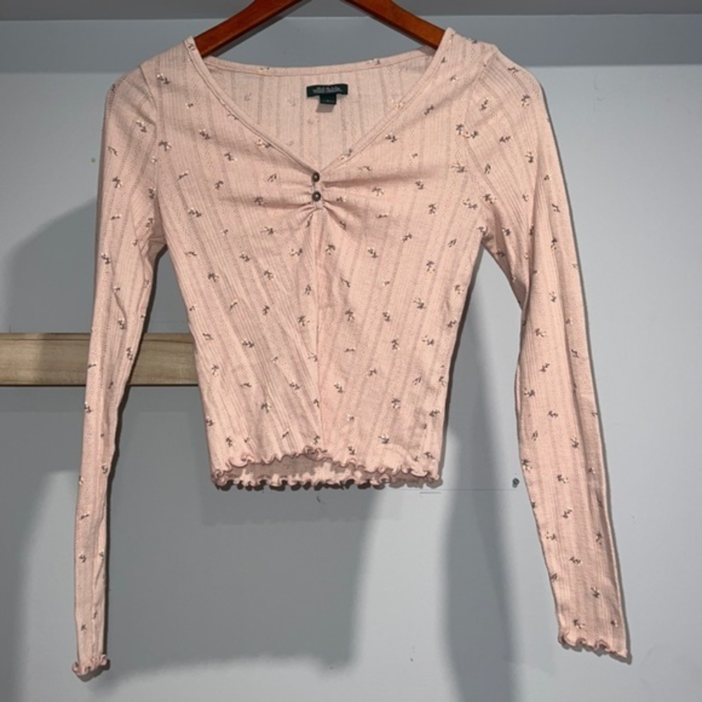 Wild‎ fable, pink, long sleeve shirt